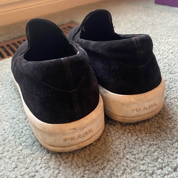 Prada Suede Slip On Sneakers - Picture 5 of 8